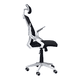 thumbnail image 5 of Silla de Oficina Gerencial con respaldo ergonómico, cabecera Negro y Blanco, 5 of 8