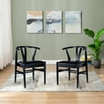thumbnail image 2 of Wishbone Dining Chairs - Set of 2 - Black Finish, 2 of 9