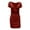 Red, variant on hotojiny Womens Cocktail Party Dresses Trendy Short Sleeve V Neck Cut out Mini Dress Slim Ruched Pencil Dress Clubwear