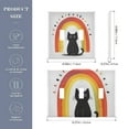 thumbnail image 2 of Yayeee Toggle Light Switch Wall Plate 2-Gang 4.56"x4.48" Decorative Outlet Cover, Black Cat Rainbow, 2 of 7