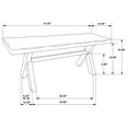 thumbnail image 6 of Alston 47-inch Solid Wood Dining Bench Knotty Nutmeg, 6 of 6