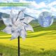 thumbnail image 5 of 10 piezas de molino de viento reflectante con clavos, rueda de aguja extra centelleante para decoración de jardín, herramientas para pájaros para evitar que los pájaros entren en el patio TUNC Sencillez, 5 of 5