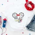 thumbnail image 3 of Ropa de vacaciones familiares de Disney, moda para viaje a Disneylandia, camiseta informal para niña, ropa de calle de manga corta de verano, camiseta para bebé niño, 3 of 5