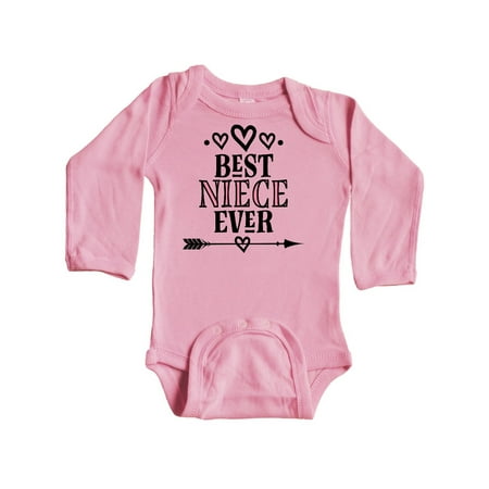 

Inktastic Best Niece Ever Gift From Aunt Gift Baby Girl Long Sleeve Bodysuit