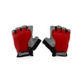 thumbnail image 5 of GEARONIC TM Ciclismo Hombres Mujeres Bicicleta de montaña Medio dedo Almohadilla de gel Antideslizante Absorbe los golpes Transpirable Ciclismo Ciclismo Guantes deportivos al aire libre - Rojo M Inevent SH1106-121, 5 of 5