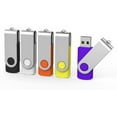 thumbnail image 1 of 5 Pcs Clé USB 4 Go Clé USB Clés USB (5 Couleurs : Noir Rouge Jaune Blanc Violet), 1 of 7