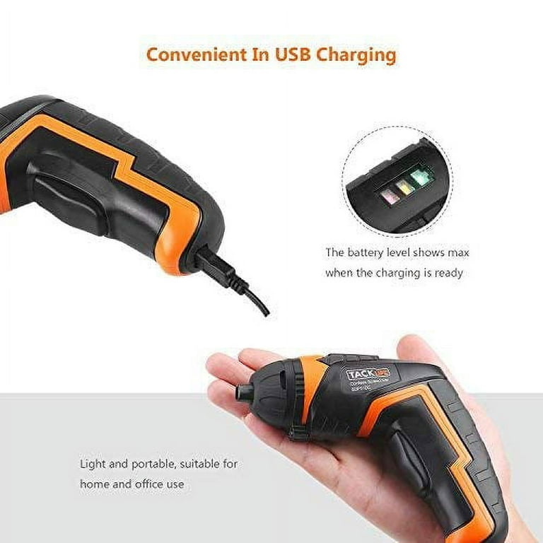 3.6V Furniture Assembly Tool with a Micro USB Charger and 7
