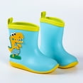 thumbnail image 3 of Otqutp Toddler Rain Boots Dinosaur Cartoon Children Rain Shoes Boys Girls Water Shoes Baby Waterproof Shoes for Kids, 3 of 3