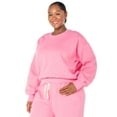 thumbnail image 3 of CHECK Celebrity Pink Women's Oversized Boyfriend Sweatshirt Celebrity Pink Women's and Women's Plus Oversized Boyfriend Sweatshirt, Sizes XS-4X, 3 of 6