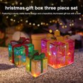 thumbnail image 1 of Decoraciones de caja de regalo de Navidad, juego con pilas de 3 para decoración de habitación de árbol de Navidad, 1 of 5