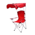 thumbnail image 4 of Silla plegable con dosel de sombra, silla lunar para exteriores, silla plegable portátil estable para patio, Picnics, senderismo, jardín, barbacoa Rojo, 4 of 8