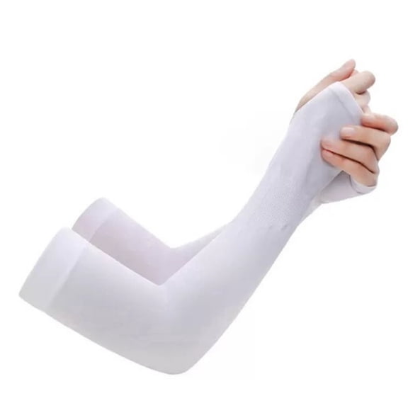 Zhaocaijinbao UPF 50  Cooling Arm Sleeves for Men Women, Ice Silk Nylon Spandex UV Sun Protection Sleeves for Cycling Golf Gaming