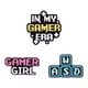 thumbnail image 1 of Set de broches retro para blusas de aleación para gamer, estilo gamer, In My Gamer Era, 1 of 2