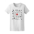 thumbnail image 1 of Vintage Arrows And Cute Heart T-Shirt Women -Image by Shutterstock, Female Small, 1 of 2