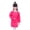 Hot Pink, variant on Fozruso Kid Art Smock Solid Color With Pocket Apron For Children Printed Artist Painting Aprons Smocks With Long Sleeve Basic Tees,Sizes 1-4 Years White