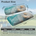 thumbnail image 3 of FUIALDOLG Univesal Golf Cart Seat Protector Set for Club Car Precedent Seats Ocean Beach Starfish Print Washable Golf Cart Bench Seat Covers for Women Men Easy to Install, 3 of 8