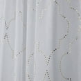 thumbnail image 2 of Nicole Miller New York Vanderbilt Metallic Print Sheer Rod Pocket Top Curtain Panel Pair, 2 of 7