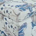 thumbnail image 4 of Christopher Knight Home Transitional Storage Ottoman, Floral Pattern, Blue, 4 of 8