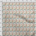 thumbnail image 4 of oneOone Cotton Jersey White Fabric Circus Craft Projects Decor Fabric Printed By The Yard 58 Inch Wide-aB, 4 of 5