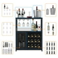 thumbnail image 5 of TROPOW Bar Cabinet,Removable Glass Rack, Industrial Wine Cabinet with Adjustable Wine Rack, Storage Metal Wood Sideboard Buffet, 5 of 9