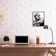 thumbnail image 5 of Stupell Industries Motorcyclist Portrait Famous Figures Retro Movie Male Framed Wall Art Design by Urban Road, 16" x 20", Black Framed, 5 of 5