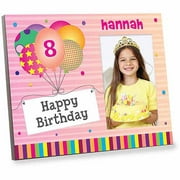 Angle View: Personalized Pink Happy Birthday Off Set Frame