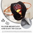 thumbnail image 3 of Gynky Insulated Lunch Bag Women Men Large Reusable Cute Lunch Bags Leakproof Portable Cooler Tote Bags for Work Picnic, Black and White, 3 of 8