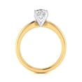 thumbnail image 3 of SuperJeweler 1 Carat Cushion Cut Moissanite Solitaire Engagement Ring in 14 Karat Yellow Gold, 3 of 6