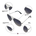 thumbnail image 3 of Lentes de Sol Tommy Hilfiger Mujer X60064 Outlook Marco de Metal Color Plateado con Filtro 100% UV, 3 of 5