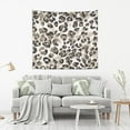 thumbnail image 6 of Brown Leopard Print Tapestry Wall Hanging Tapestries Happy Colorful Hippie Psychedelic Art Polyester Carpet Wall Decorative for Living Room Bedroom 90x60inch Gift Decor, 6 of 7