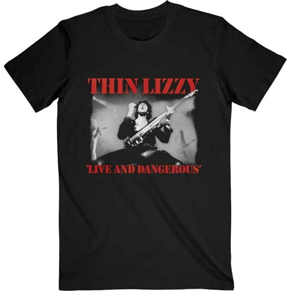Thin Lizzy Unisex T-Shirt Live & Dangerous (Small)