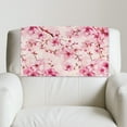 thumbnail image 5 of SCRAWLGOD Peach Blossom Print Pink 1 PCS Non Slip Headrest Protector for Recline Chair Waterproof Recliner Headrest Cover 17x27in PU Leather Couch Head Rest Slipcover, 5 of 7