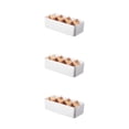 thumbnail image 1 of kurtrusly Storage Box Strong Practicality Wide Application Detachable Partition Large Capacity Plastic Storage Box Ladder Layered white Rectangular 8-cell 3Set, 1 of 6