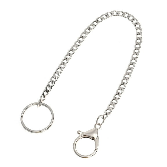 WEAVILUX metal keyring Key Chain Flat Stainless Steel Safety 1Pcs for Women Daily Use
