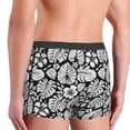thumbnail image 3 of Goofa Tropical Leaves Printed Men's Boxer Briefs Underwear, Moisture-Wicking Underwear, Trunk,Soft and Breathable Cotton Underwear-Small, 3 of 9