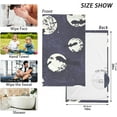 thumbnail image 3 of SKYSONIC Night Moon Bats Patterned Hand Towels 2 PCS, Cotton Bath Towel for Drying Face Hands Body ,Absorbent Lightweight Towels for Bathroom Ktichen Travel Gym, 16"x28", 3 of 7