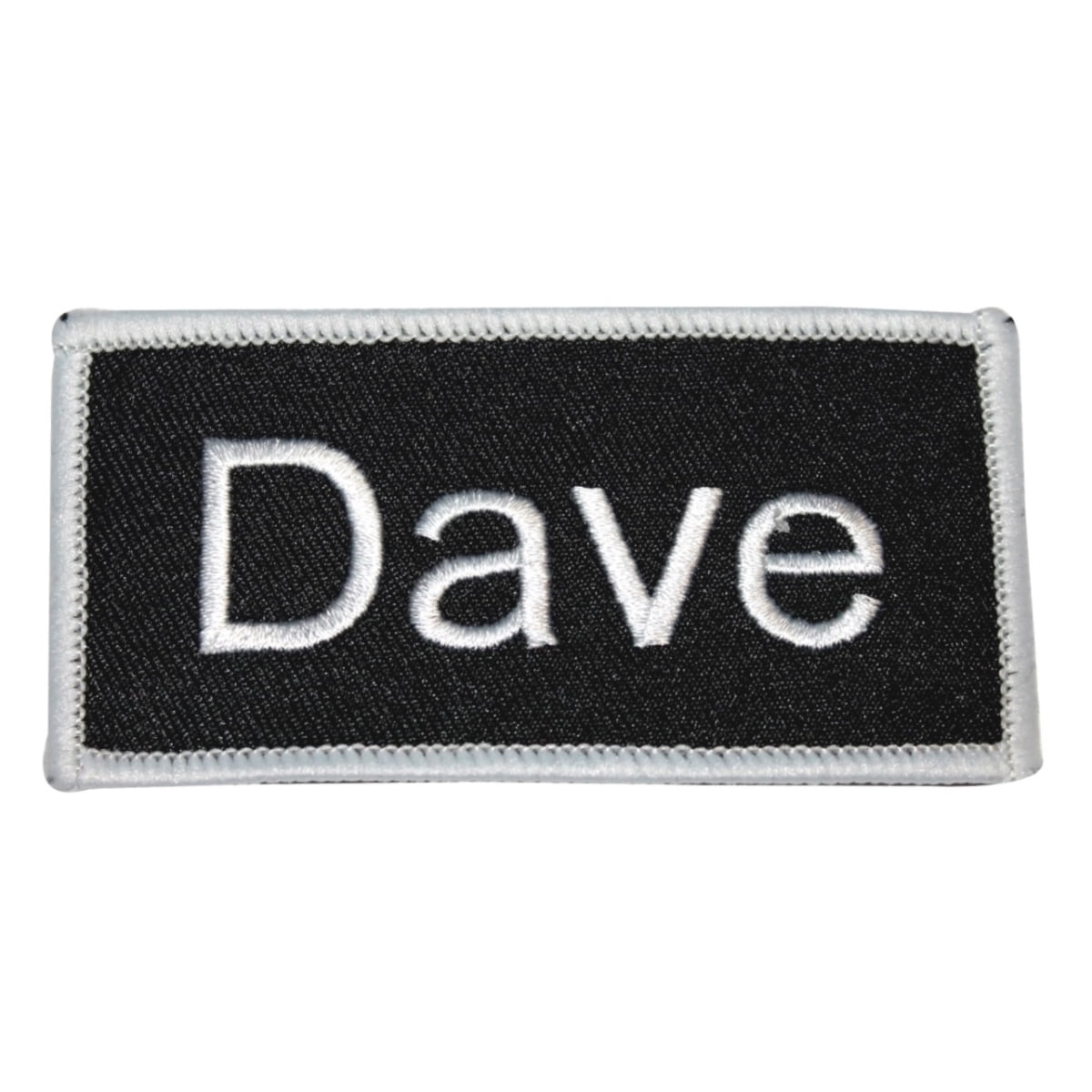 Dave Name Tag Patch Uniform ID Work Shirt Badge Embroidered Iron On