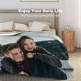 thumbnail image 4 of Personalized Photo Blankets for Girlfriend Boyfriend Blanket Gifts, Custom Wife Photo Blankets Fleece Flannel Blanket for Wife Husband Couples Gift Ideas, 4 of 6