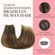thumbnail image 3 of Extensiones de cabello GOO GOO Clip, 20 pulgadas, 120 g, 7 piezas, color marrón, 3 of 8