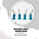 thumbnail image 2 of RC Crawler Shell Clips Pins Decoration Reemplazar la parte 1/10 1/8 KIT DE PIEZAS DE ACTUALIZACIÓN Reemplazo de accesorios para TRAXXAS TRX4 Blue Pack of 4 seitruly FN001150-05, 2 of 7