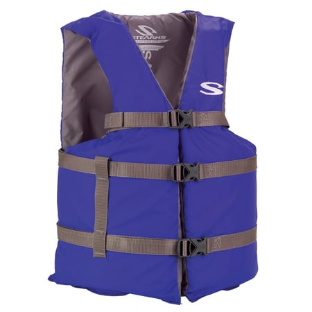 Coleman Stearns Adult Classic Series Life Jacket  Blue  Adult Universal