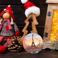 thumbnail image 6 of Vibrant Digital Painting of The Eiffel Tower In Paris - Christmas Ornament Xmas Keepsake Ceramic Ornaments Holiday Decorations for Tree Christmas Gift Ideas 2.95in, 6 of 6