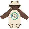 thumbnail image 3 of Inktastic Grandpa's Favorite Girl Blue Flower Wreath Girls Long Sleeve Baby Bodysuit, 3 of 5