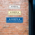 thumbnail image 3 of Signs ByLITA Standard God's Little Explorers Door or Wall Sign Easy Installation | Durable Construction | Religious Greetings | Sunday School Welcome Signs | Church | Faith Sign (Black Gold) - Medium, 3 of 9