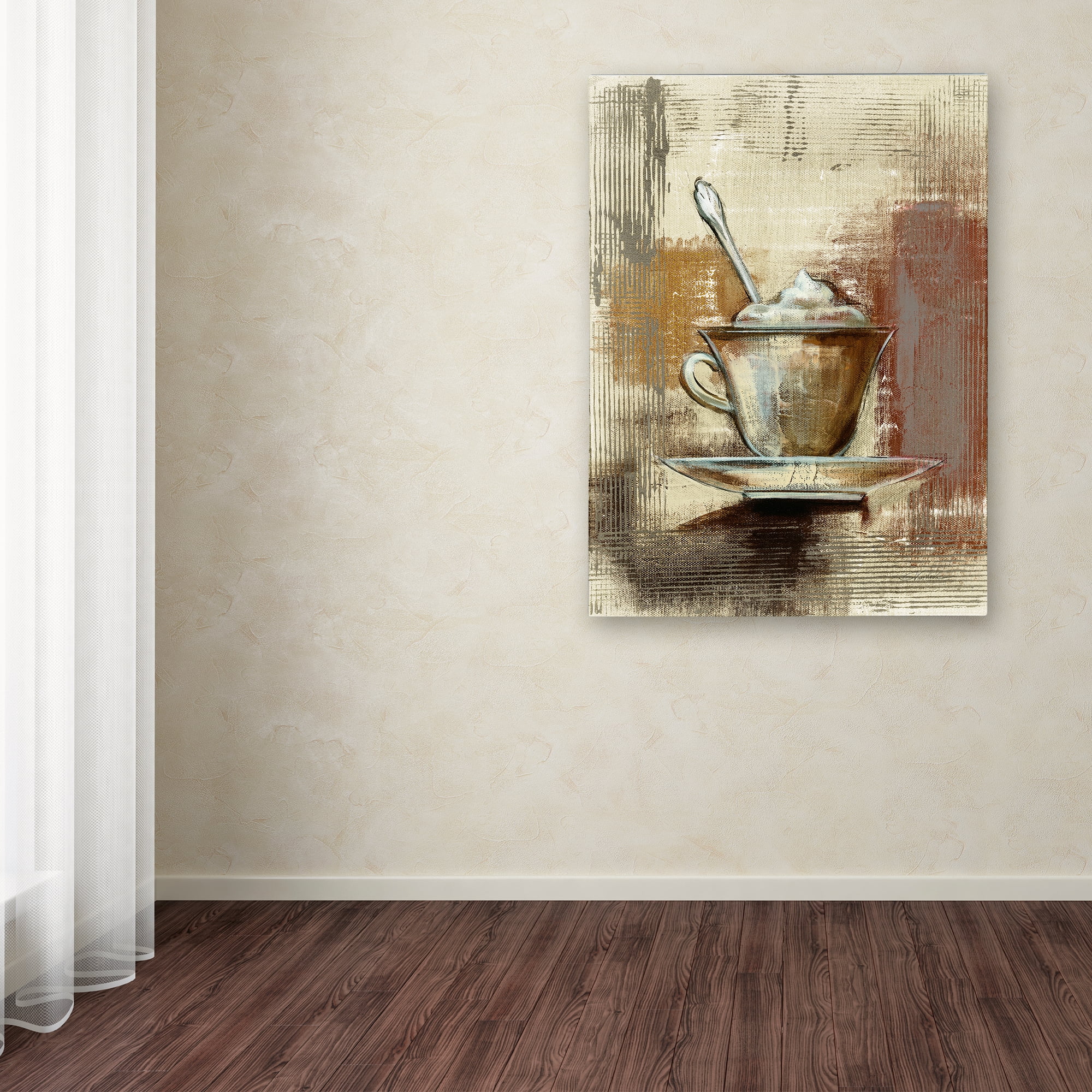 Trademark Fine Art "Cafe Classico III Neutral" Canvas Art by Silvia Vassileva