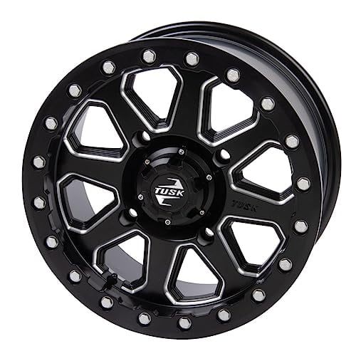 4/156 Tusk Uinta Beadlock Wheel 15x7 4.0 3.0 Milled/Black For Polaris GENERAL XP 4 1000 2020-2021