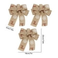 thumbnail image 6 of Bpyeka Three In A Set Christmas Decorations 18x20cm Woven Printed Christmas Snowflake Bow Ribbon Packaging Christmas Tree Pendant,Holiday Products,Christmas Gifts, 6 of 6