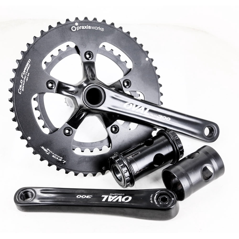 Oval Concepts 300 Praxis GXP 52/36T 172.5mm Road Bike Crankset 10/11s + BB NEW