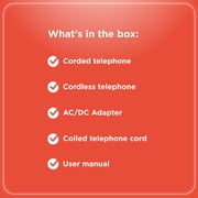 RadioShack Corded & Cordless Telephone Combo – Flexible Office & Home Use, Easy Install, Long Battery Life