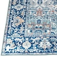 thumbnail image 4 of ReaLife Rugs Machine Washable Vintage Distressed Traditional - Blue, Ivory, Orange Eco-friendly Recycled Fiber Area Runner Rug (2'6" x 8'), 4 of 11
